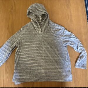 J. Jill Gray Ribbed Knit Pullover Sweater